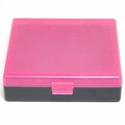 Berrys Ammo Box 10mm/45Acp Snap Hinged 100 Pink/Black 50/Cs