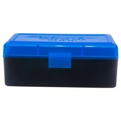 Berrys Ammo Box 38/357 Hinged Top 50 #403 Blue 50/Cs