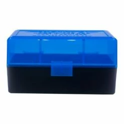 Berrys Ammo Box 222/223 Hinged Top 50 #405 Blue 50/Cs