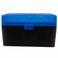 Berrys Ammo Box 243/308 Hinged Top 50 #409 Blue 50/Cs