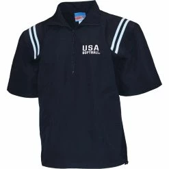 ASA Properties USA Softball Short Sleeved Pull-Over Jacket