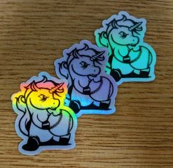 Infrared Holographic Unicorn Stickers 5 Infrared Holographic Unicorn Stickers -Accessories Sales Store file 106