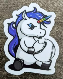 Blue Unicorn Sticker