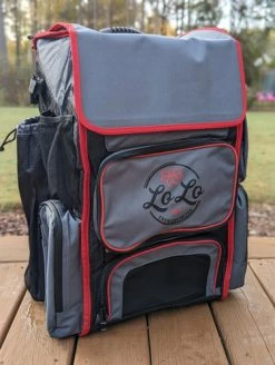 Grey/Red Oversized Travel Backpack