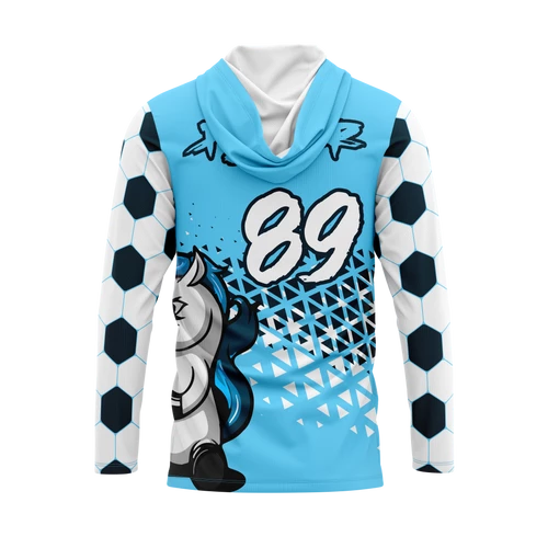 Winter Blue Long Sleeve UPF Hoodie 4 Winter Blue Long Sleeve UPF Hoodie - Image 2