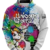 Unicorn Sports Splatter Hoodie -Accessories Sales Store file 200